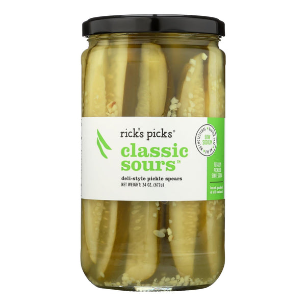 Rick's Picks Classic Sours Pickles - Case Of 6 - 24 Oz. - GreatEagleInc