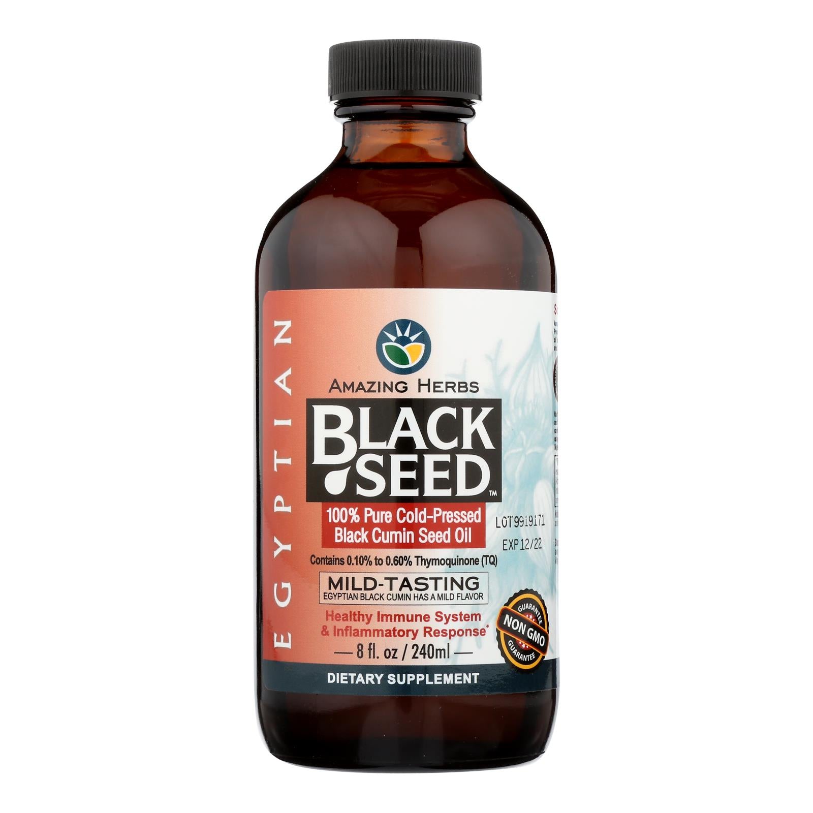 Black Seed - Black Seed Oil Egyptian - 1 Each - 8 Fz - GreatEagleInc