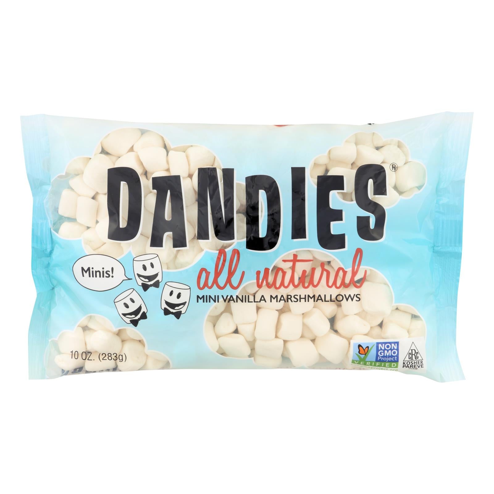 Dandies - Air Puffed Mini Marshmallows - Classic Vanilla - Case Of 12 - 10 Oz. - GreatEagleInc
