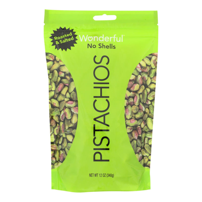 Wonderful Pistachios Roasted & Salted Pistachios - Case Of 12 - 12 Oz - GreatEagleInc