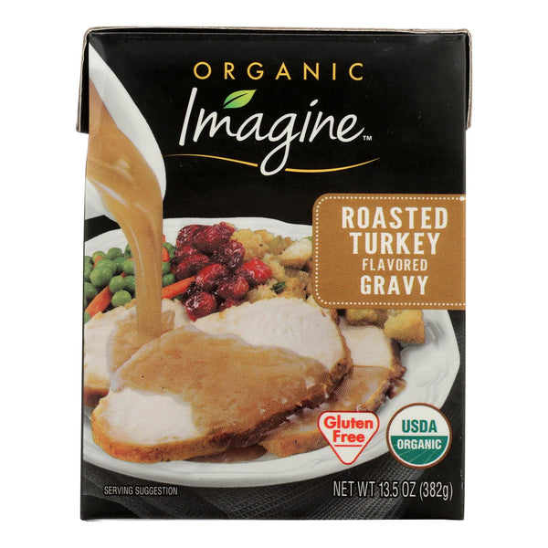Imagine Foods Organic Roasted Turkey Gravy  - Case Of 12 - 13.5 Fz - Home & Garden