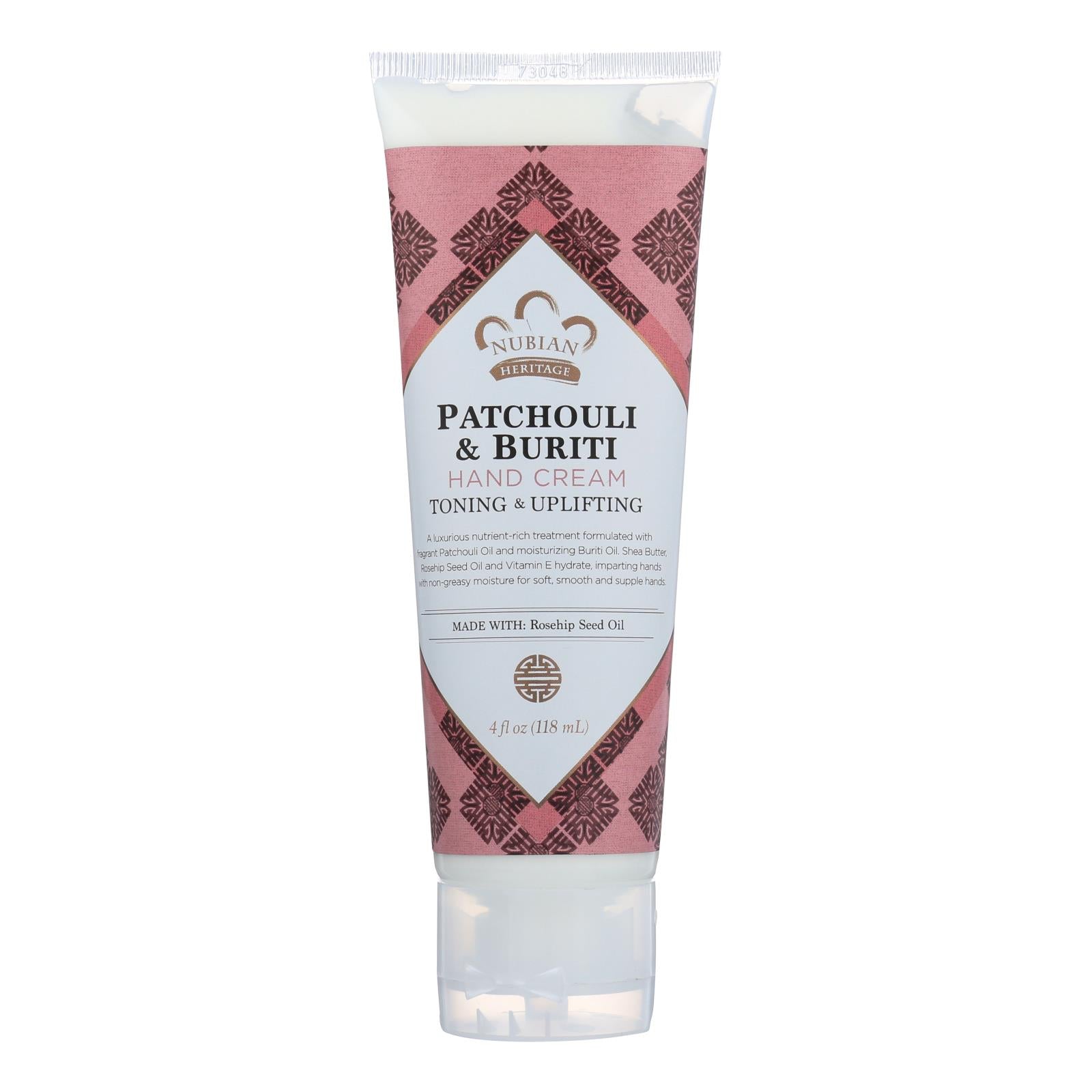 Nubian Heritage - Hand Cream Patchouli&buriti - 1 Each - 4 Oz - GreatEagleInc
