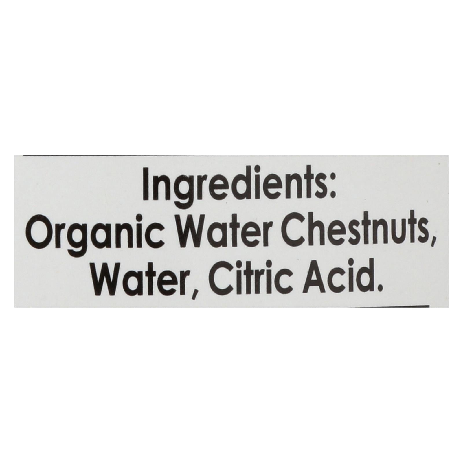 Native Forest Organic Sliced Water Chestnuts - Case Of 6 - 8 Oz - GreatEagleInc