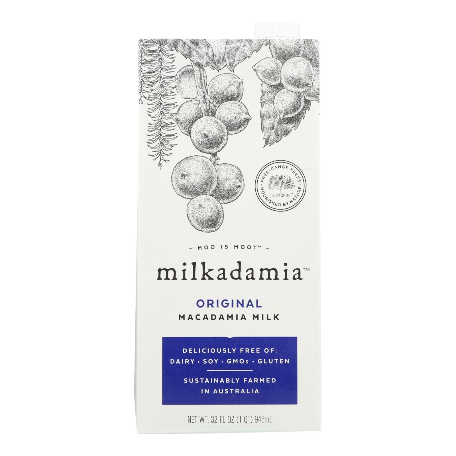 Milkadamia Milk - Original - Case Of 6 - 32 Fl Oz. - GreatEagleInc