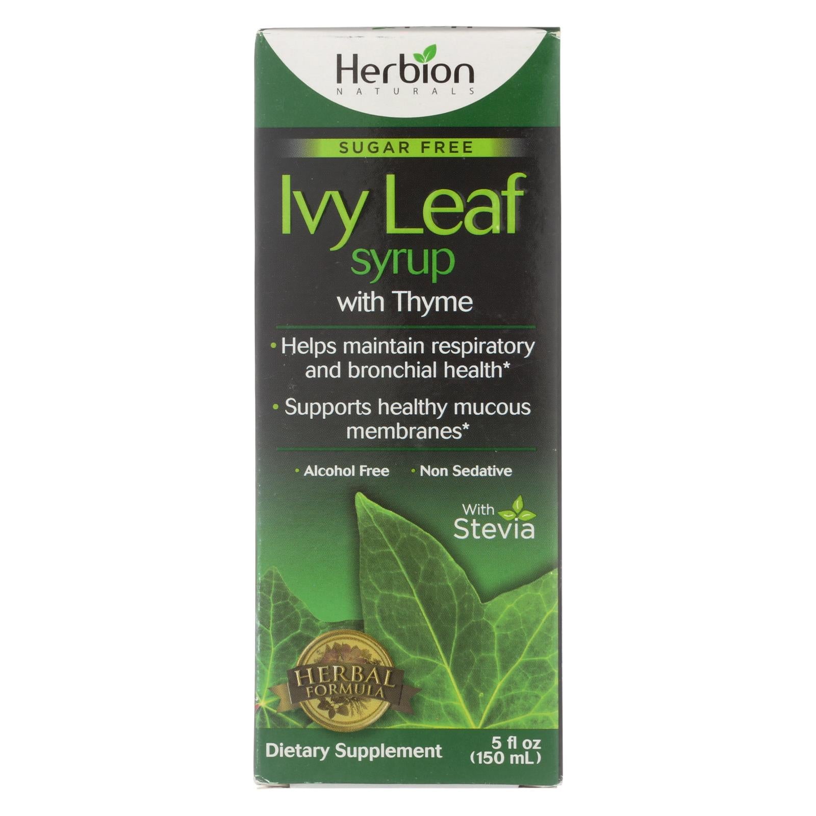 Herbion Naturals Sugar Free Ivy Leaf Syrup With Thyme Dietary Supplement  - 1 Each - 5 Oz - GreatEagleInc