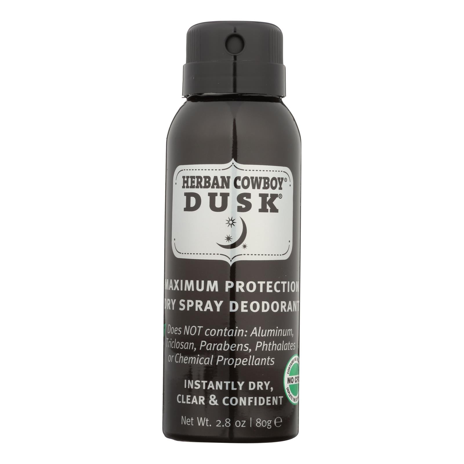 Herban Cowboy Deodorant, Dry Spray Dusk  - 1 Each - 2.8 Oz - GreatEagleInc