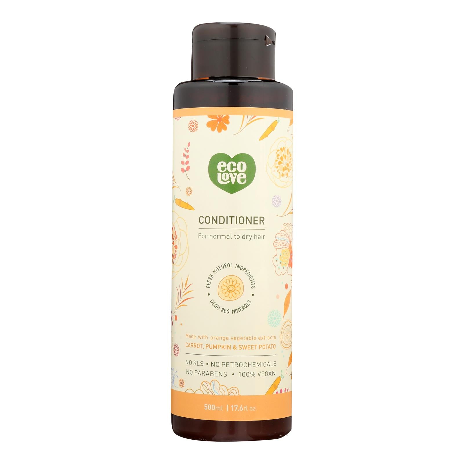 Ecolove - Conditioner Orange Veg Nrml&dry - 1 Each - 17.6 Fz - GreatEagleInc