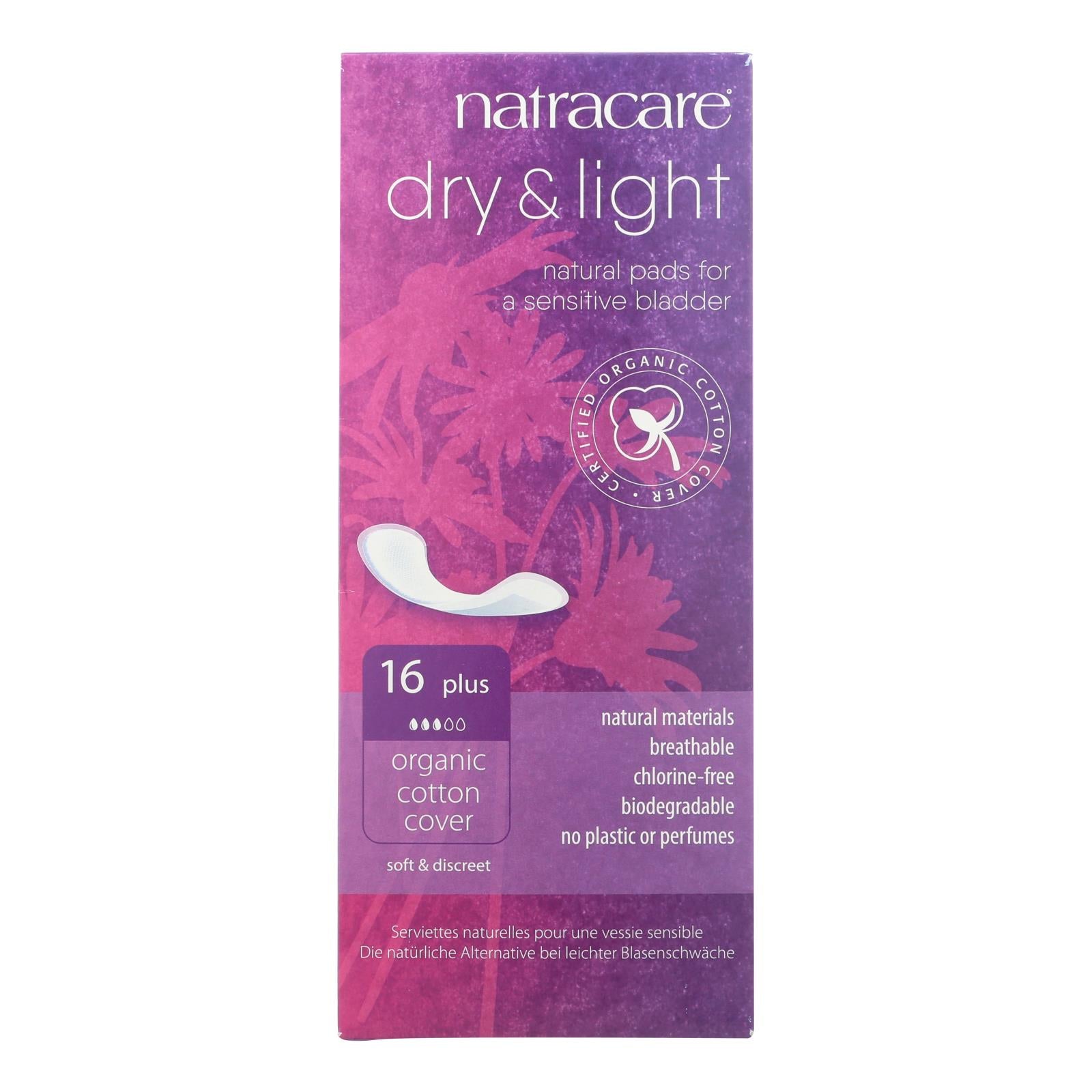 Natracare - Pads Dry&light Plus - 1 Each - 16 Ct - Home & Garden
