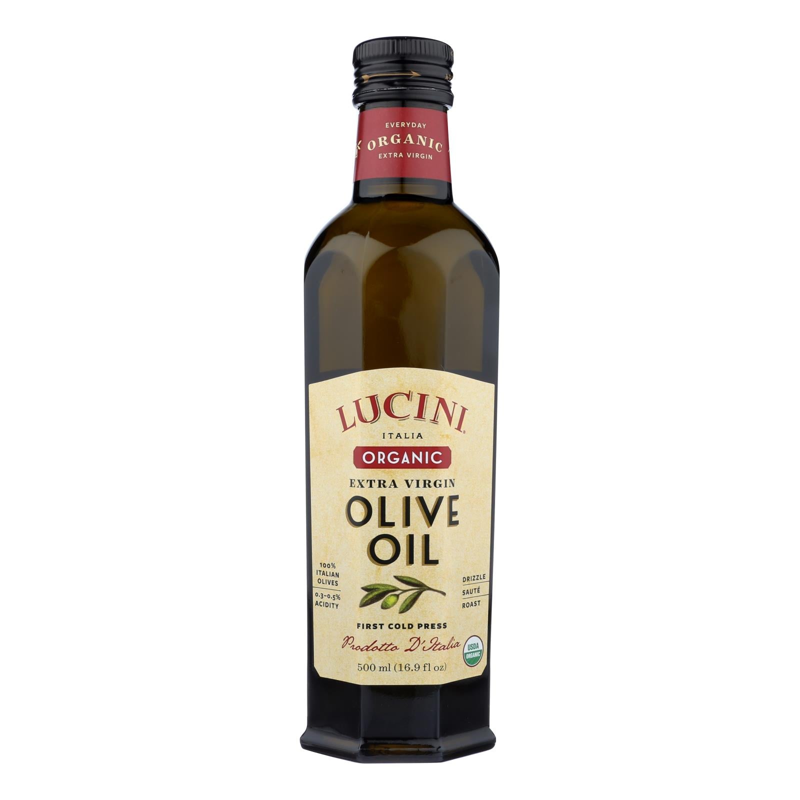 Lucini Italia Extra Virgin Olive Oil  - Case Of 6 - 16.9 Fz - GreatEagleInc