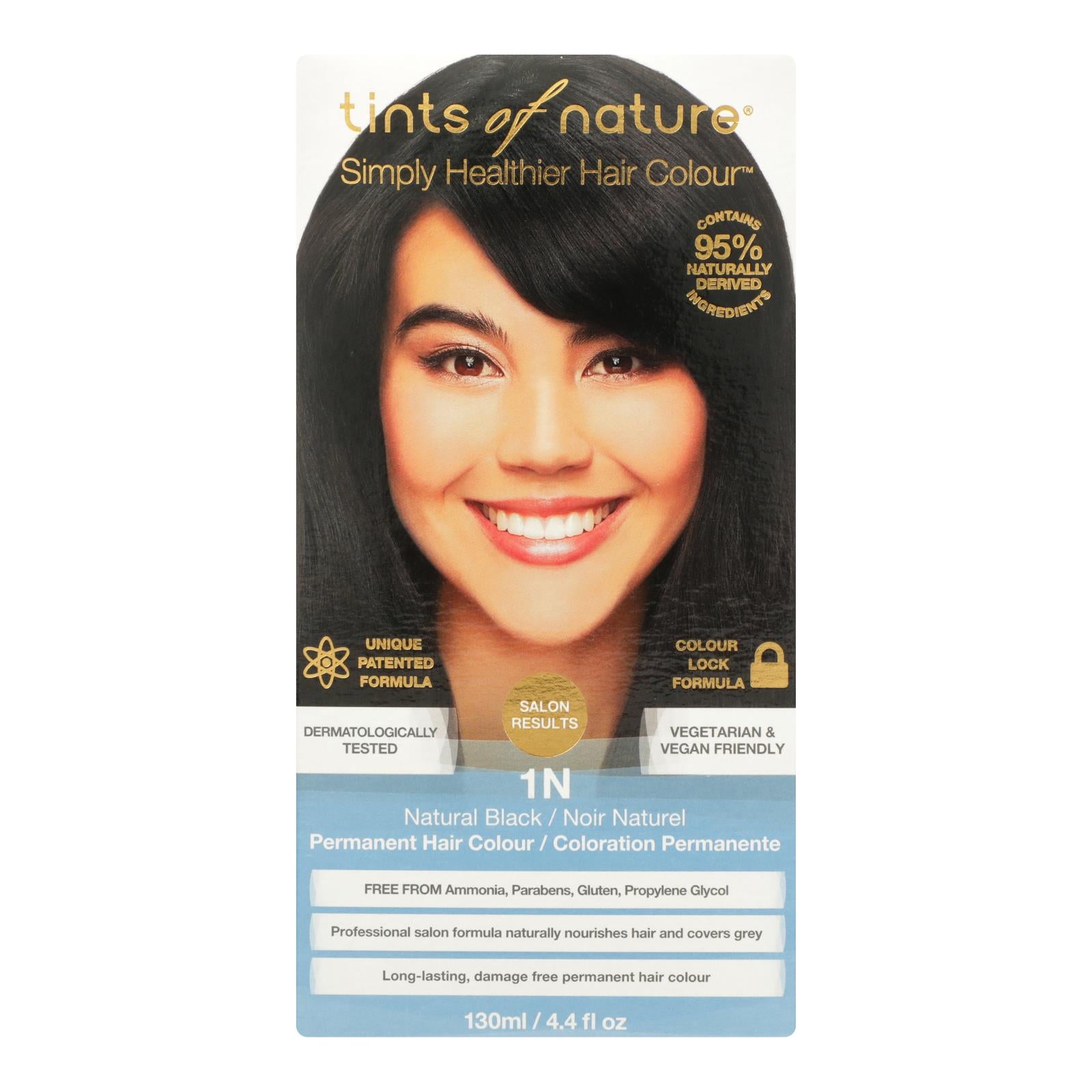 Tints Of Nature 1n Natural Black Hair Color  - 1 Each - 4.4 Fz - GreatEagleInc