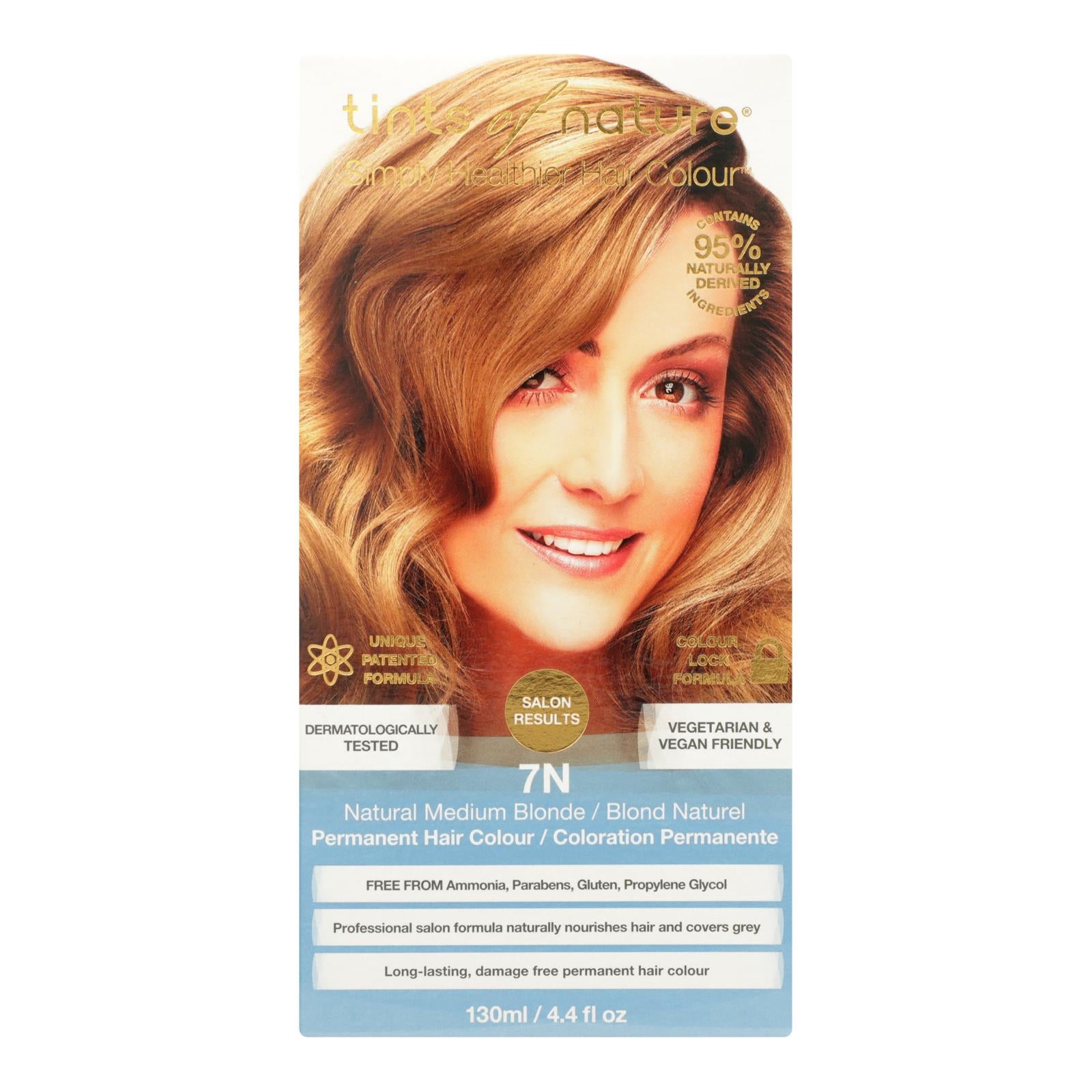 Tints Of Nature 7n Natural Medium Blonde Hair Color  - 1 Each - 4.4 Fz - GreatEagleInc