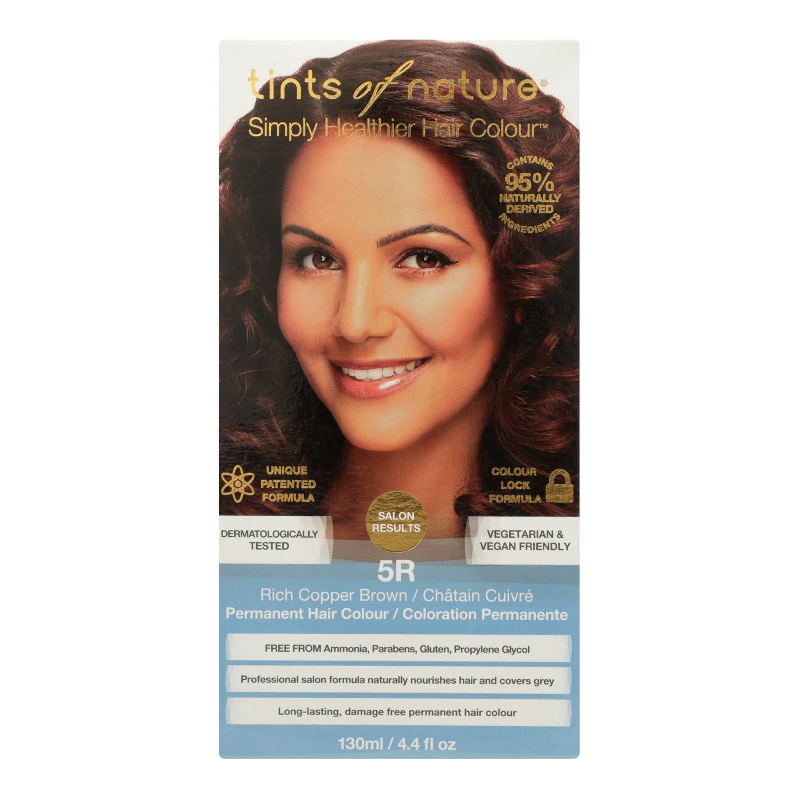 Tints Of Nature 5r Rich Copper Brown Hair Color  - 1 Each - 4.4 Fz - GreatEagleInc