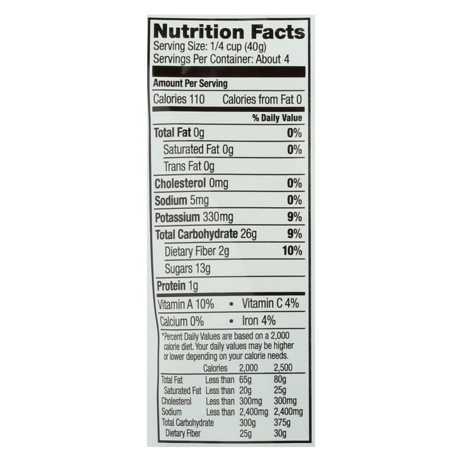 Made In Nature Plums Organic Dried Fruit  - Case Of 6 - 6 Oz - GreatEagleInc