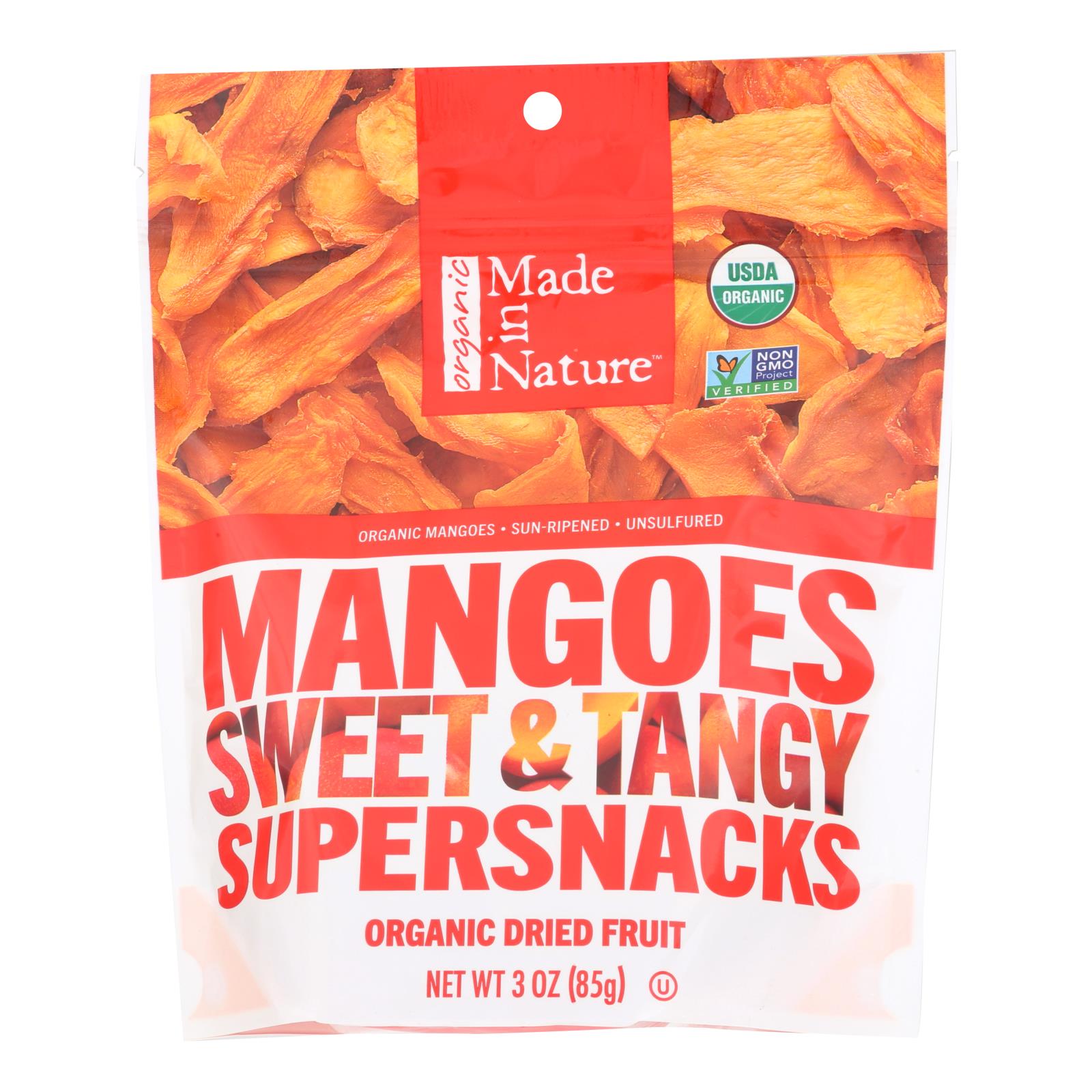 Made In Nature Mangoes Dried Fruit  - Case Of 6 - 3 Oz - GreatEagleInc