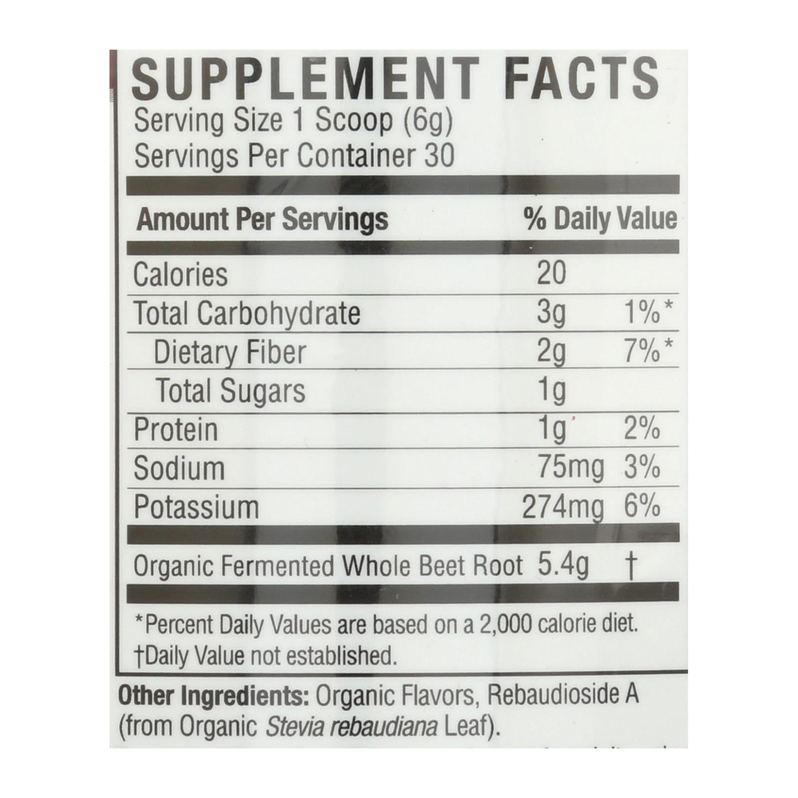 Nature's Answer - Whole Beets Powder Frmntd - 1 Each - 6.34 Oz - Home & Garden