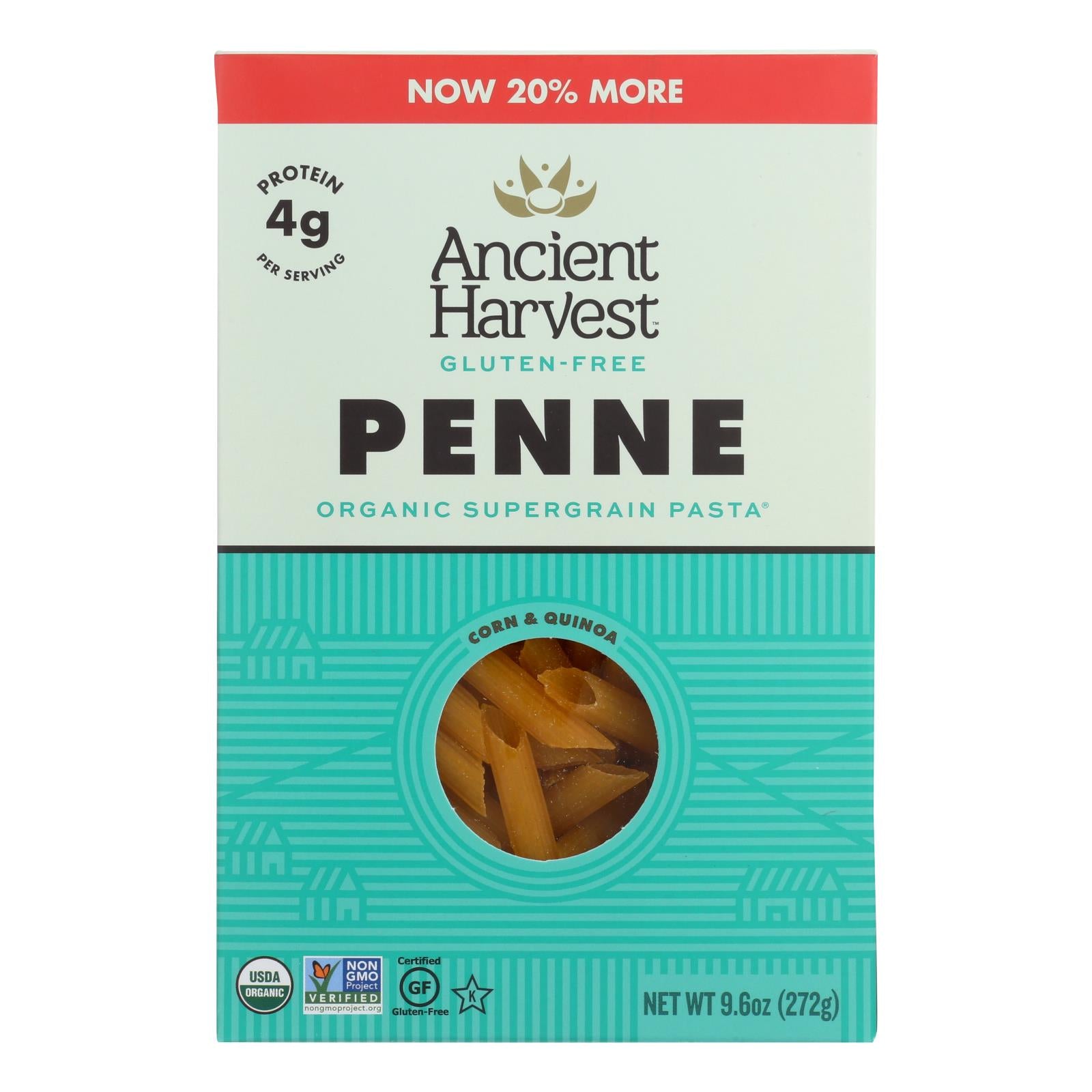 Ancient Harvest Supergrain Pasta - Penne - Case Of 12 - 9.6 Oz. - GreatEagleInc