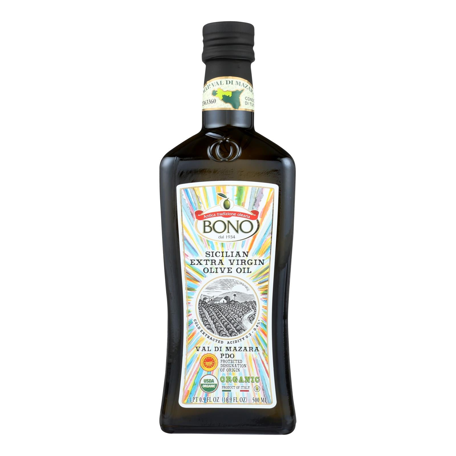 Bono - Evoo Organic Val Di Mazara - Case Of 6 - 16.9 Fz - GreatEagleInc