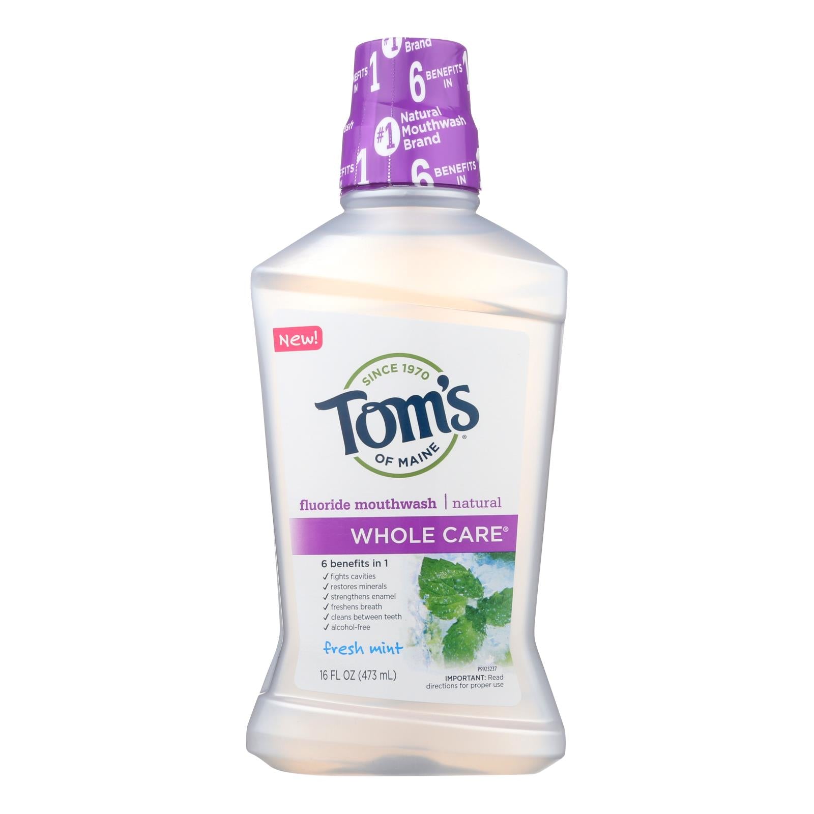 Tom's Of Maine - Mouthwash Fresh Mint Whlc - 1 Each - 16 Fz - GreatEagleInc