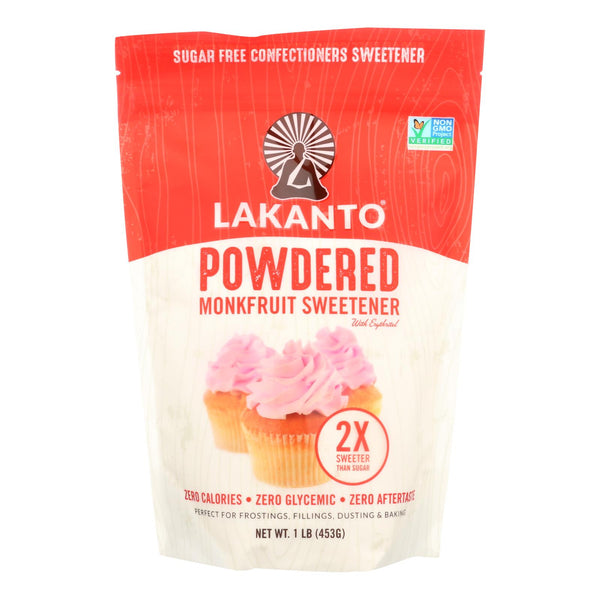 Lakanto Powdered Monkfruit Sweetener With Erythritol  - Case Of 8 - 1 Lb - GreatEagleInc