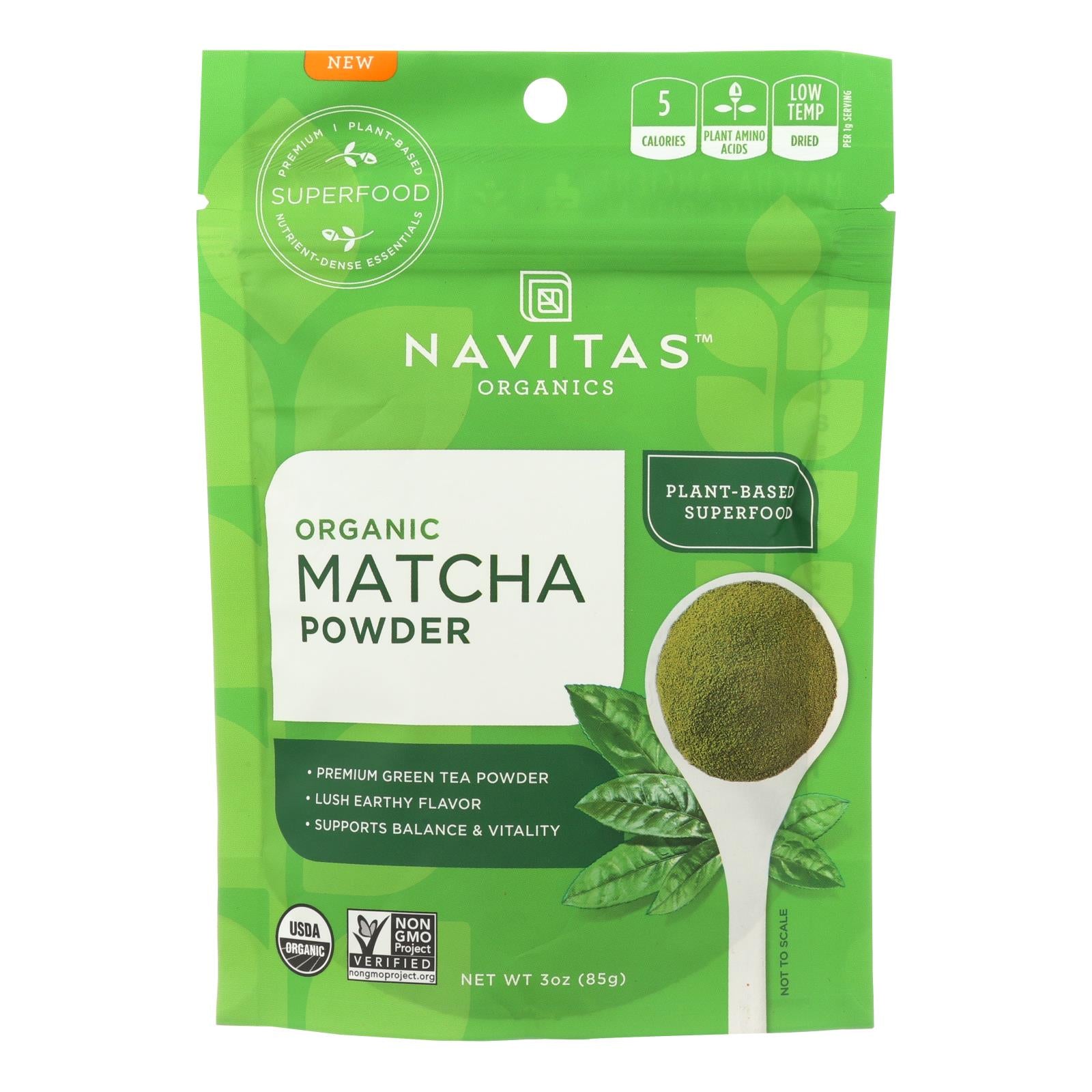 Navitas Organics Organic Matcha Powder  - Case Of 6 - 3 Oz - GreatEagleInc