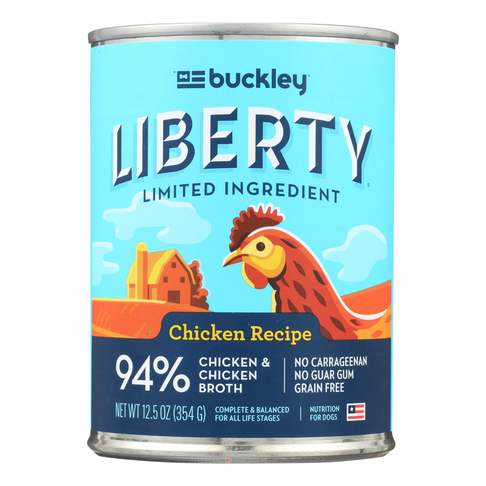 Buckley - Liberty Wet Food Chicken - Case Of 12 - 12.5 Oz - GreatEagleInc