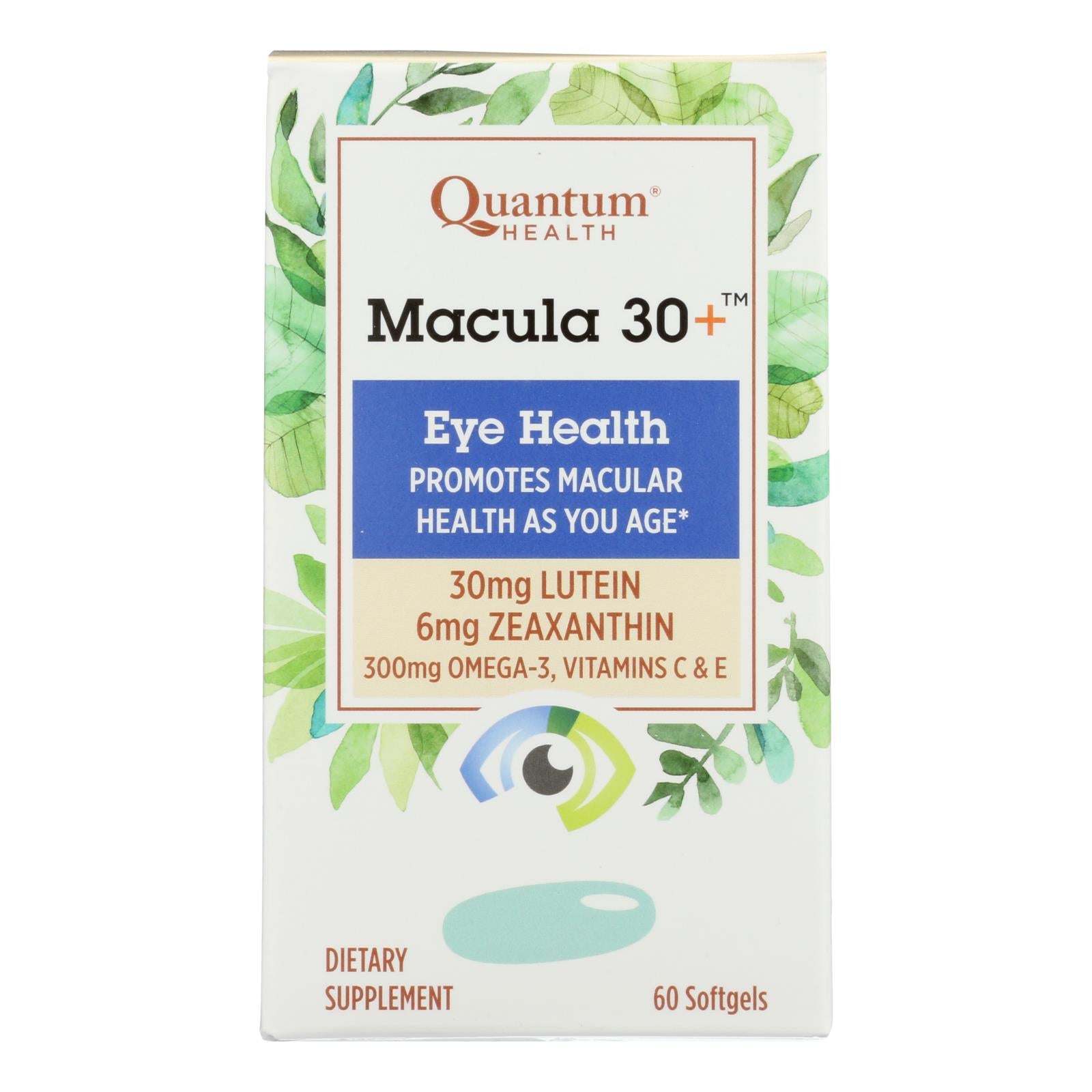 Quantum Research - Macula 30 Eye Health - 1 Each - 60 Sgel - GreatEagleInc