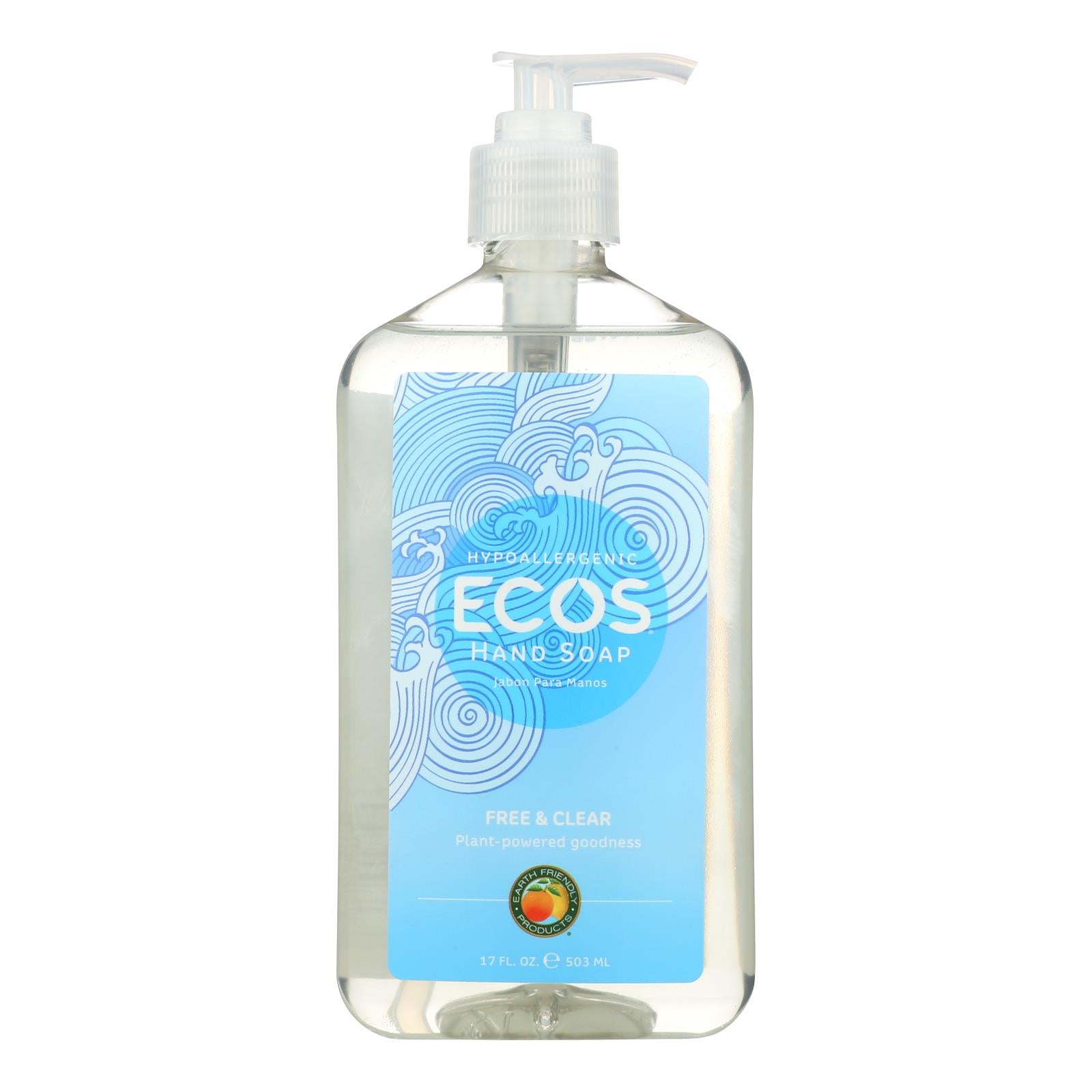 Ecos Hand Soap - Free And Clear - Case Of 6 - 17 Fl Oz. - GreatEagleInc