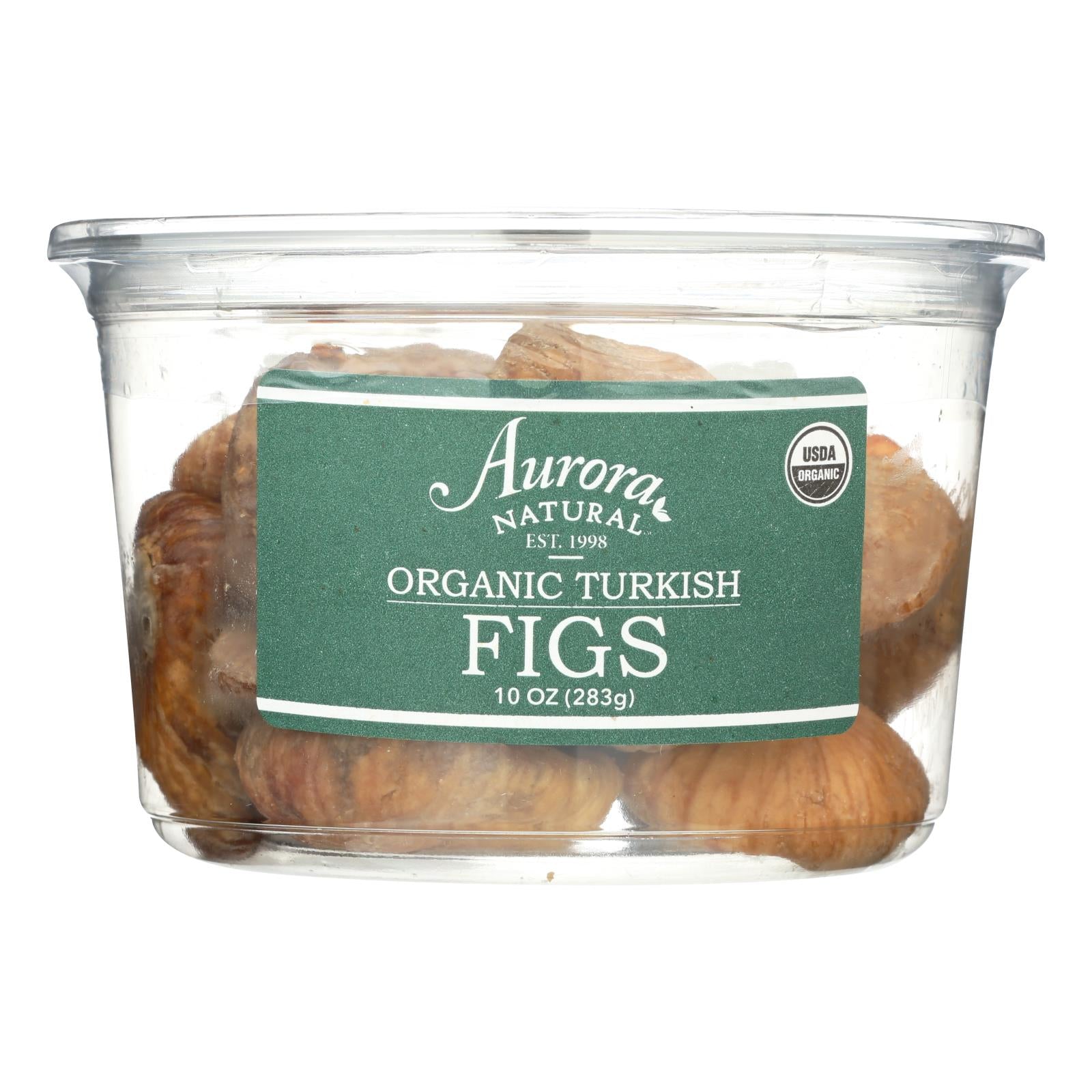 Aurora Natural Products - Organic Turkish Figs - Case Of 12 - 10 Oz. - GreatEagleInc