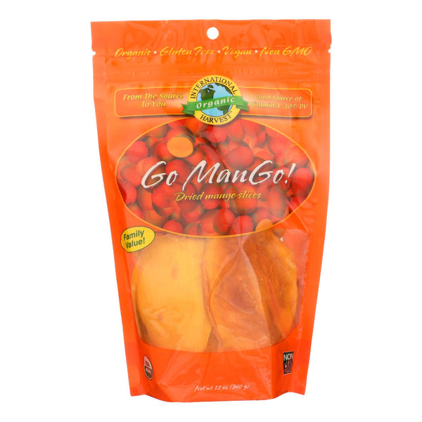 International Harvest Go Mango! Dried Mango Slices  - Case Of 6 - 12 Oz - GreatEagleInc