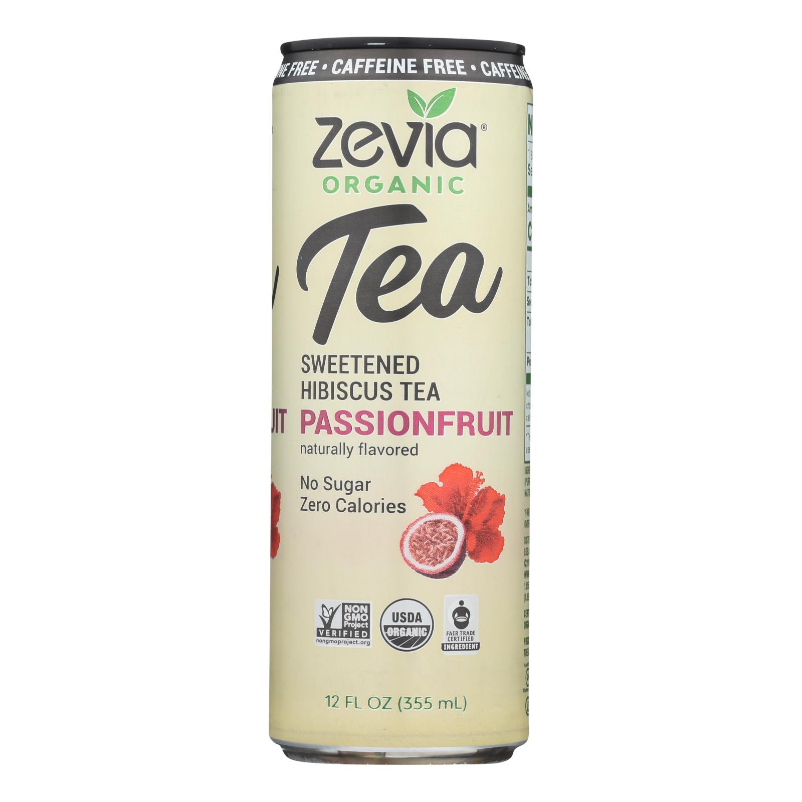 Zevia - Tea Hibscs Pssnfrt Cf - Case Of 12 - 12 Fz - GreatEagleInc