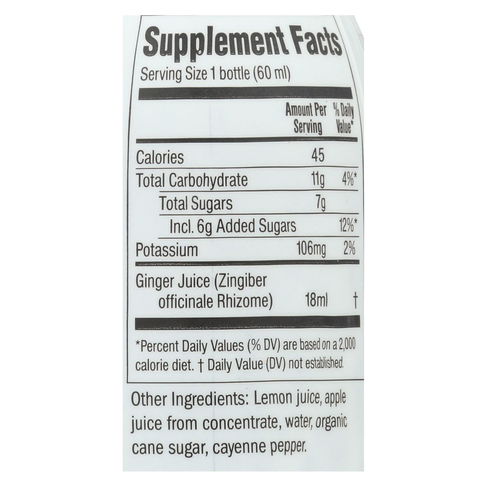 Ginger People - Ginger Shot Rescue Lemon Cynn - Case Of 12 - 2 Fz - GreatEagleInc