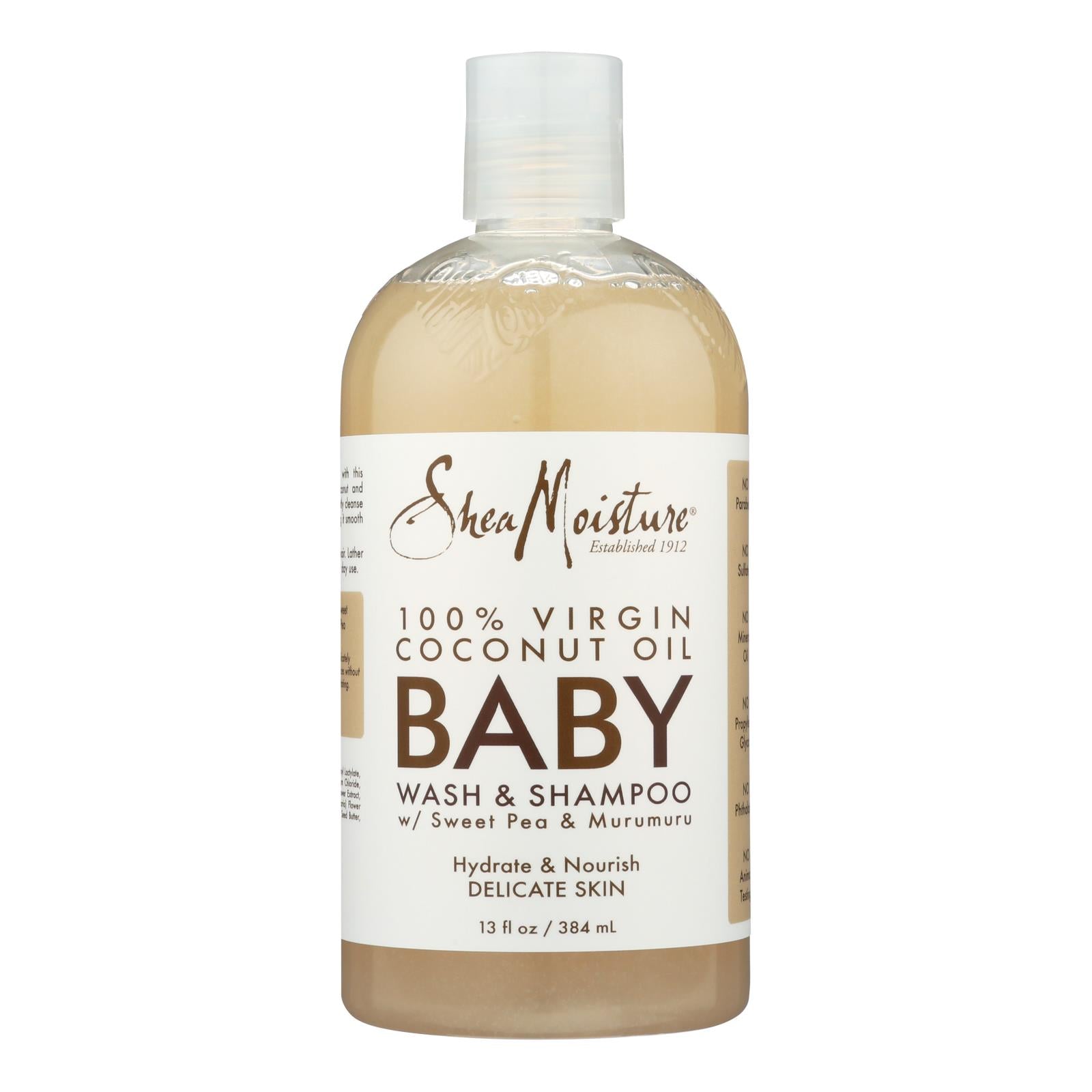 Shea Moisture - Baby Wash&shmp Murumu Coconut - 13 Fz - GreatEagleInc