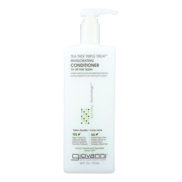 Giovanni Hair Care Products - Conditioner Tea Tree Invigorating - 24 Fz - GreatEagleInc