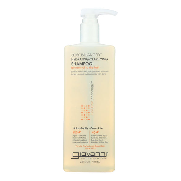 Giovanni Hair Care Products - Shampoo 50:50 Balance Hydrating - 24 Fz - GreatEagleInc