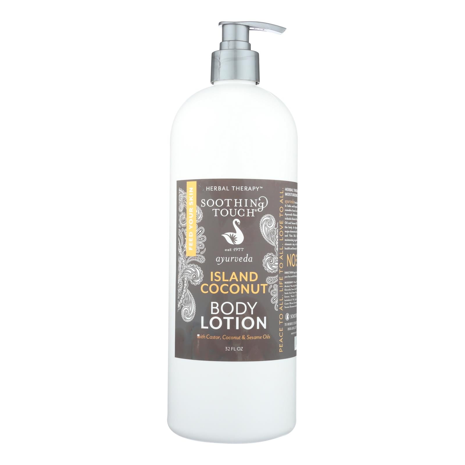 Soothing Touch - Island Coconut Body Lotion - 32 Fz - GreatEagleInc