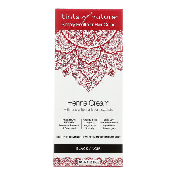 Tints Of Nature - Henna Cream Black - 2.46 Fz - GreatEagleInc