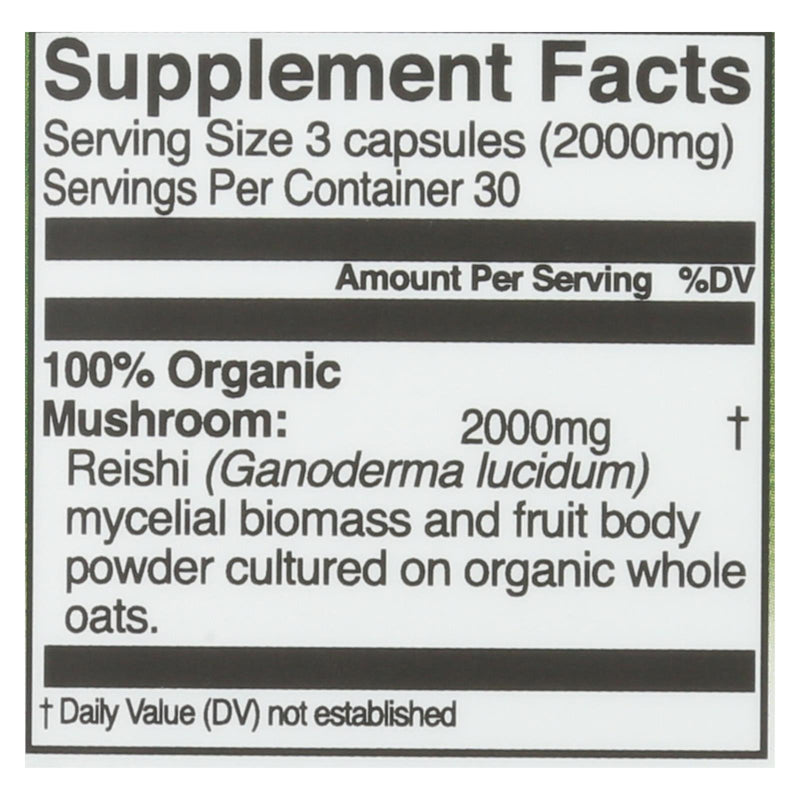 Organic Mushroom Nutrition - Mush Sprfd Reishi Cap - 1 Each - 90 Ct - GreatEagleInc