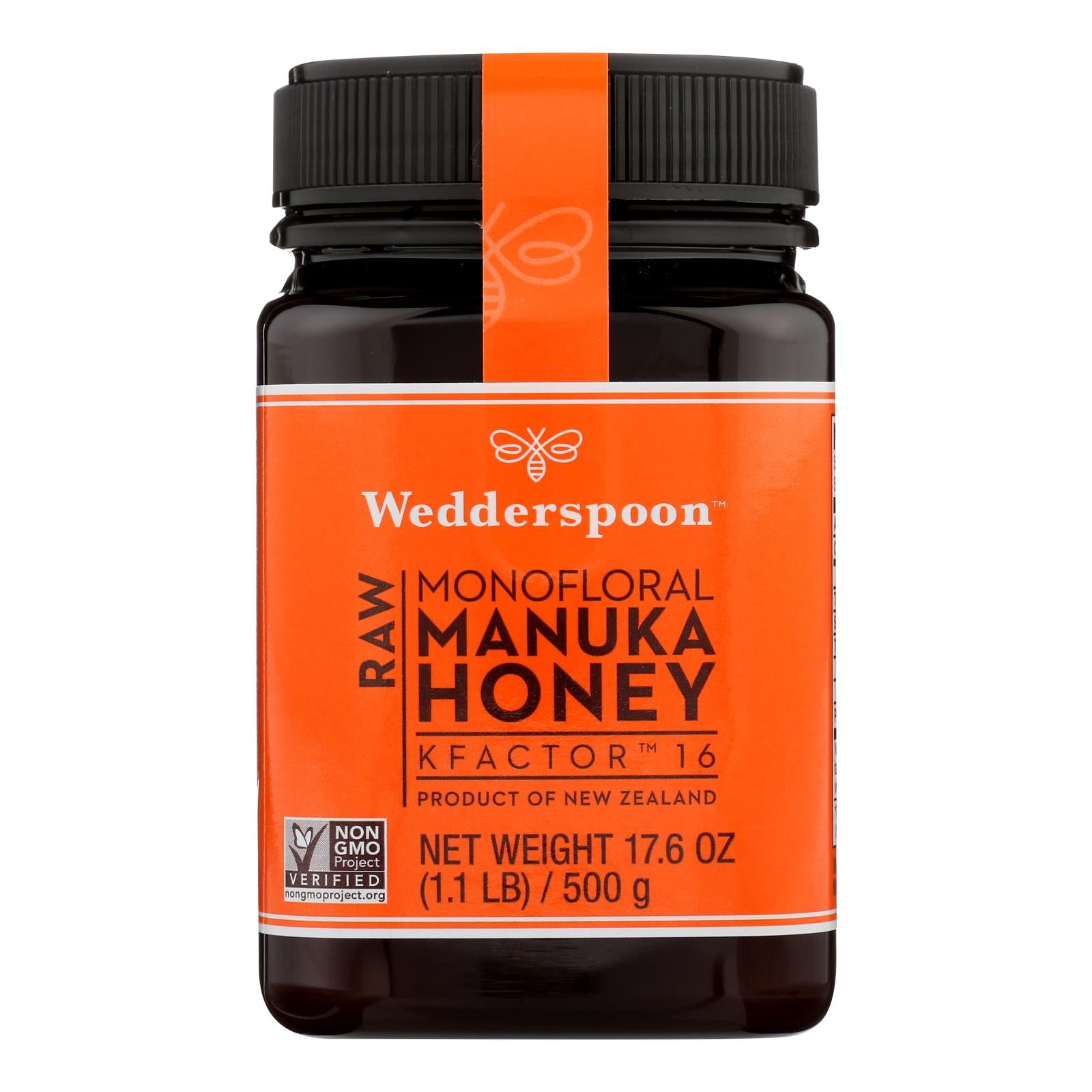 Wedderspoon Manuka Honey, Kfactor 16,  - Case Of 6 - 17.6 Oz - GreatEagleInc