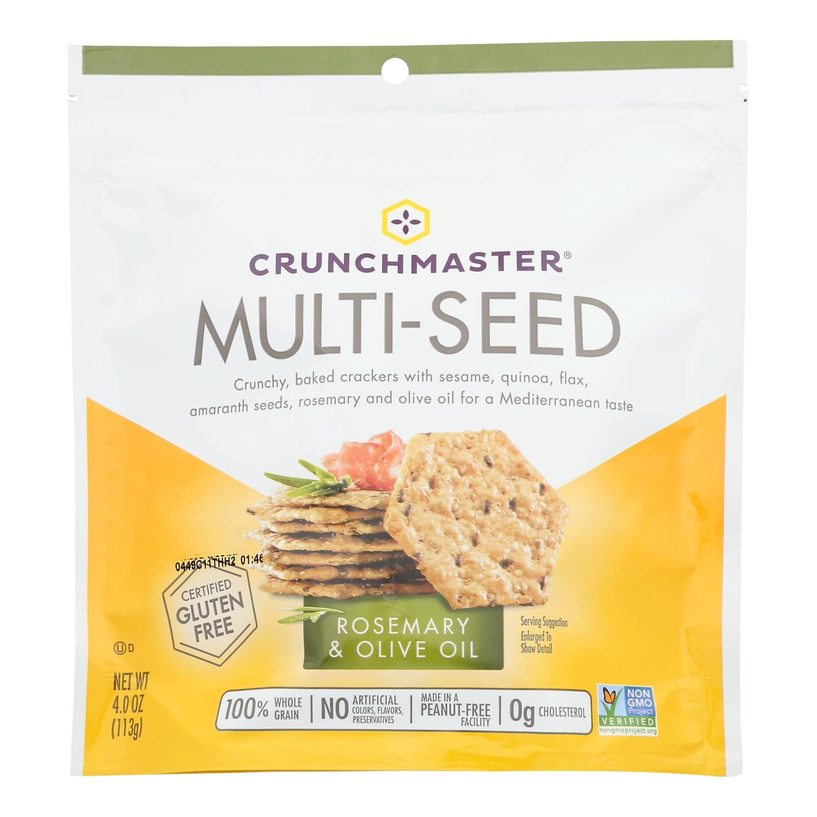 Crunchmaster - Multiseed Crckr Rsmry&olv - Case Of 12 - 4 Oz - GreatEagleInc