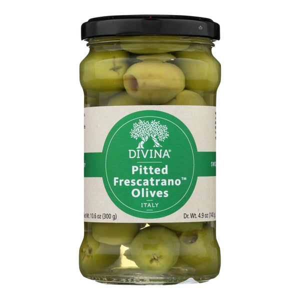 Divina - Olives Pitted Frescatrano - Case Of 6 - 4.9 Oz - GreatEagleInc