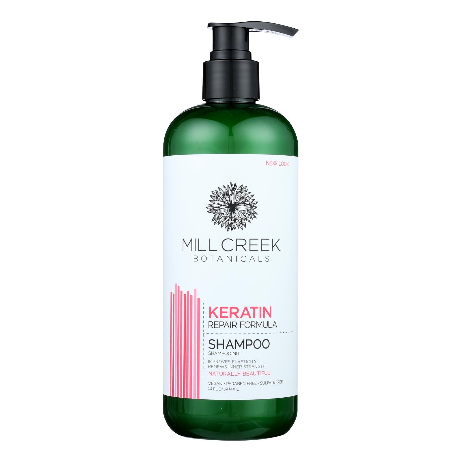 Mill Creek Botanicals Keratin Shampoo Repair Formula  - 1 Each - 14 Fz - GreatEagleInc