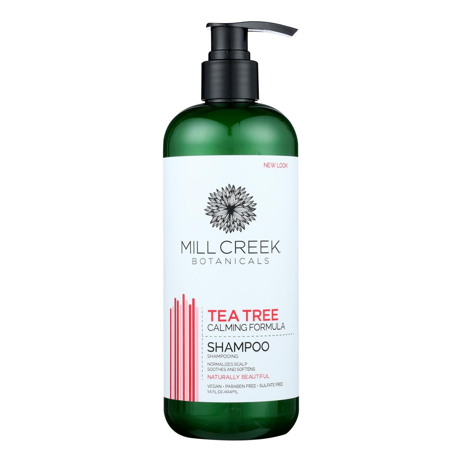 Millcreek Botanicals Tea Tree Shampoo  - 1 Each - 14 Fz - GreatEagleInc