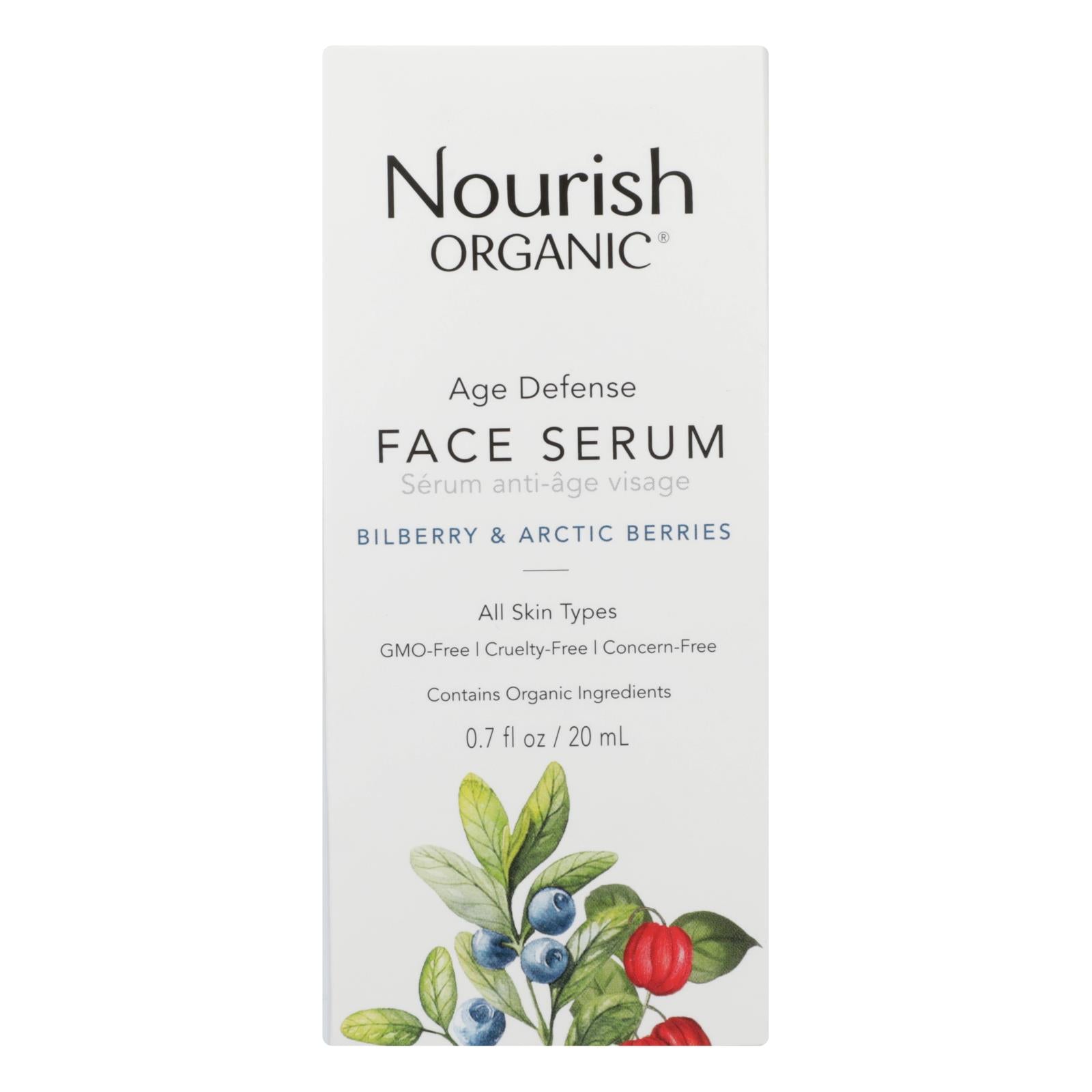 Nourish - Face Serum Age Defense - 1 Each - 0.7 Fz - GreatEagleInc
