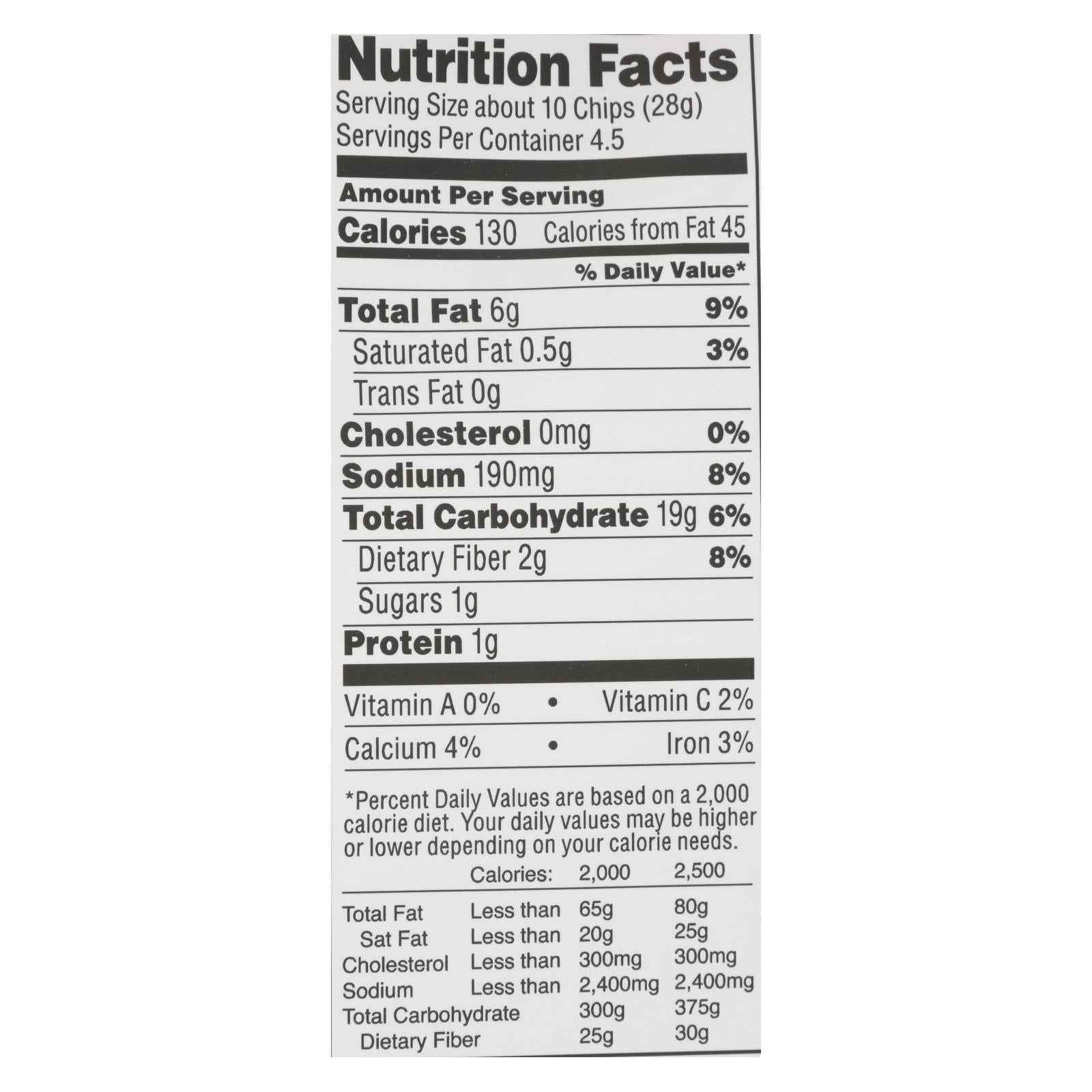 From The Ground Up - Tort Chips Clflwr Nacho - Case Of 12 - 4.5 Oz