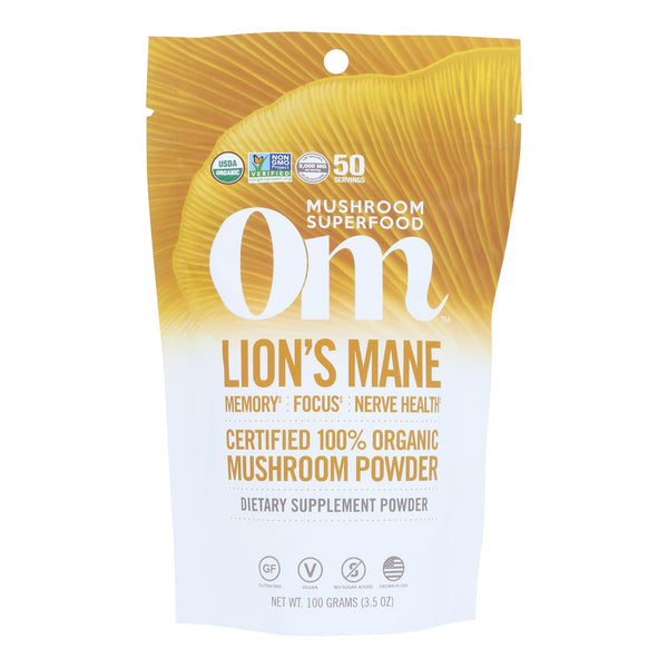 Om Organic Mushroom Powder  - 1 Each - 3.5 Oz - GreatEagleInc