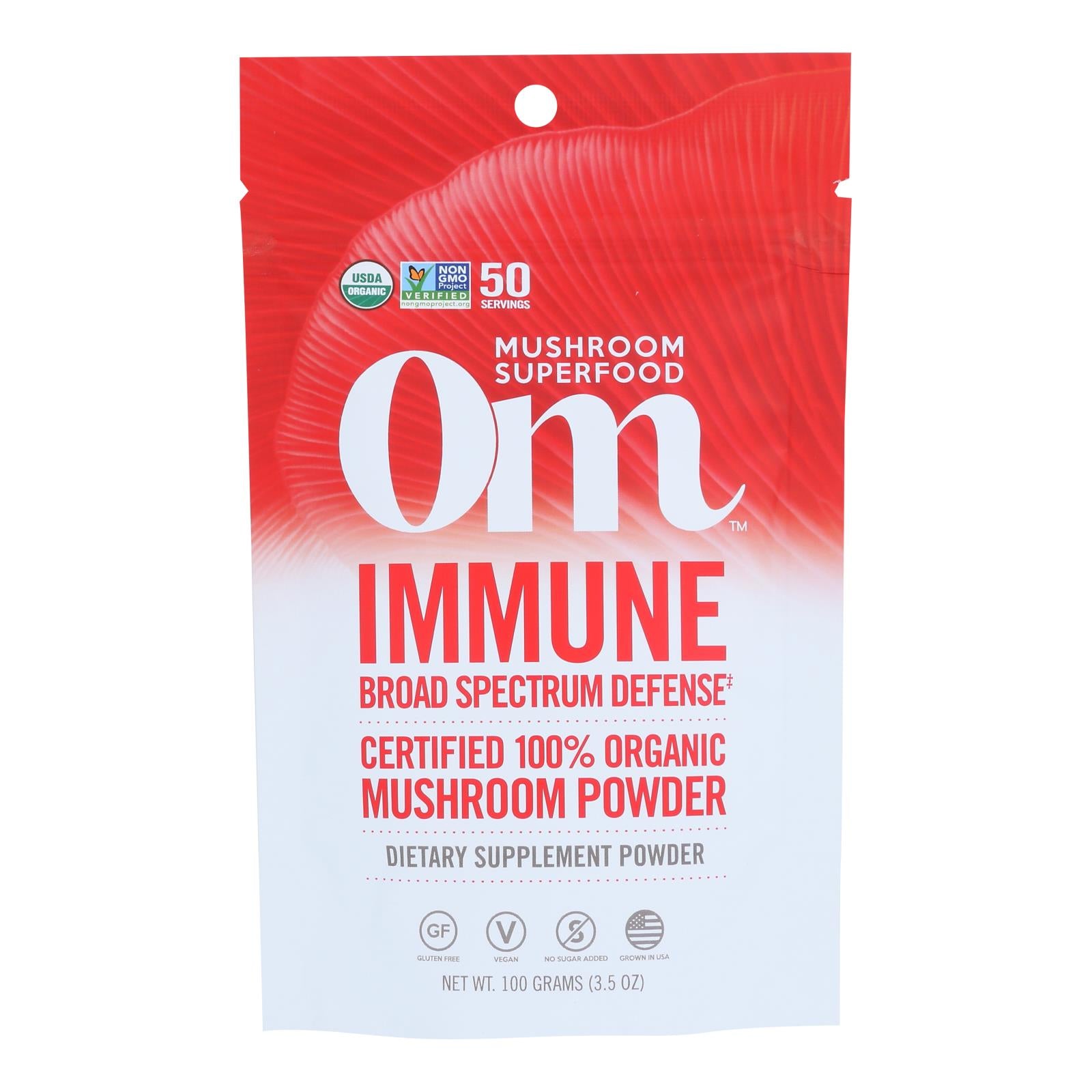 Om - Immune Organic Powder 100grm - 1 Each - 3.5 Oz - GreatEagleInc