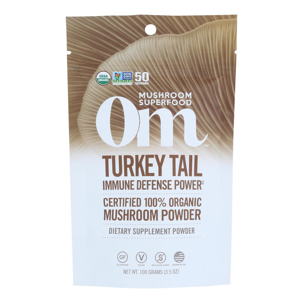 Om - Trkey Tail Organic Powder 100grm - 1 Each - 3.5 Oz - GreatEagleInc