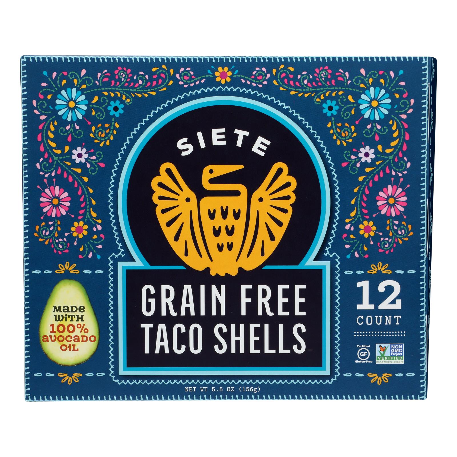 Siete - Taco Shells Grain Free - Case Of 12 - 5.5 Oz - GreatEagleInc
