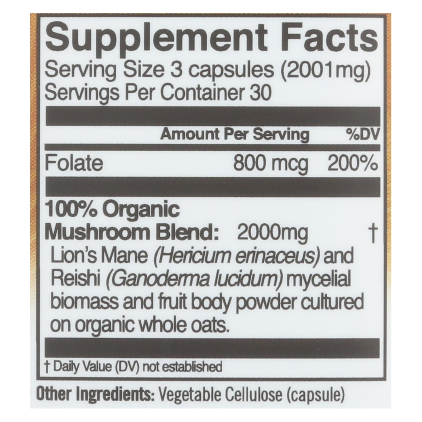 Om - Mush Sprfd Brain Fuel - 1 Each - 90 Ct - GreatEagleInc