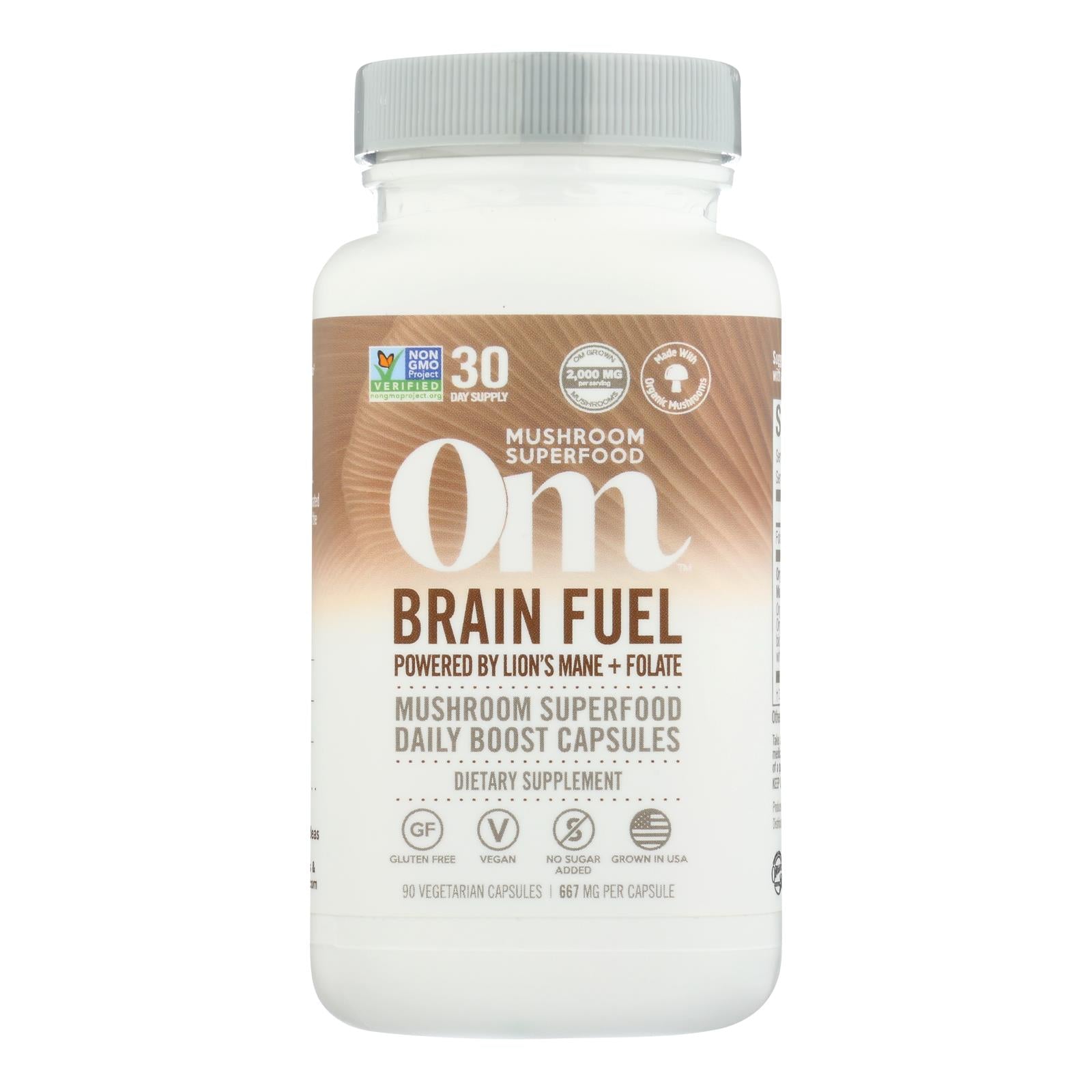 Om - Mush Sprfd Brain Fuel - 1 Each - 90 Ct - GreatEagleInc
